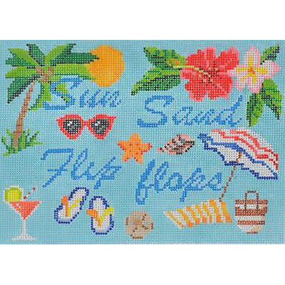 Sun, Sand, and Flip Flops sign by Kirk and Bradley