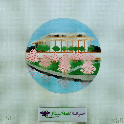 Kennedy Center with Cherry Blossoms Ornament