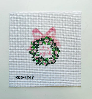 It's a Girl Wreath KC Designers