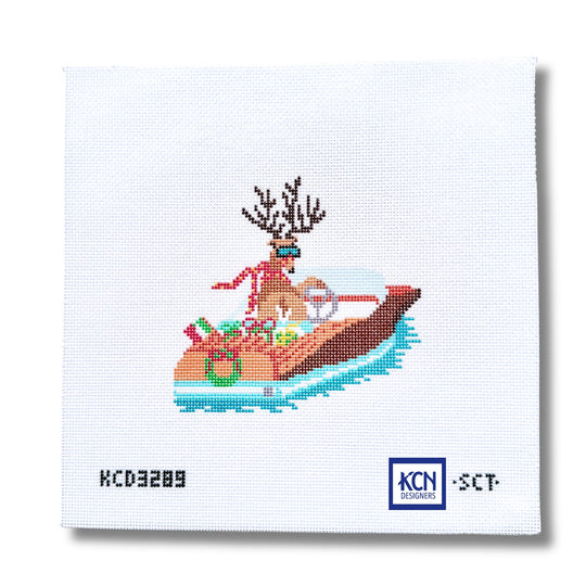 Wooden Boat Reindeer La Dolce Vita KC Designers