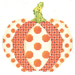 Polka Dot Patchwork Pumpkin Kelly Clark KCN1550