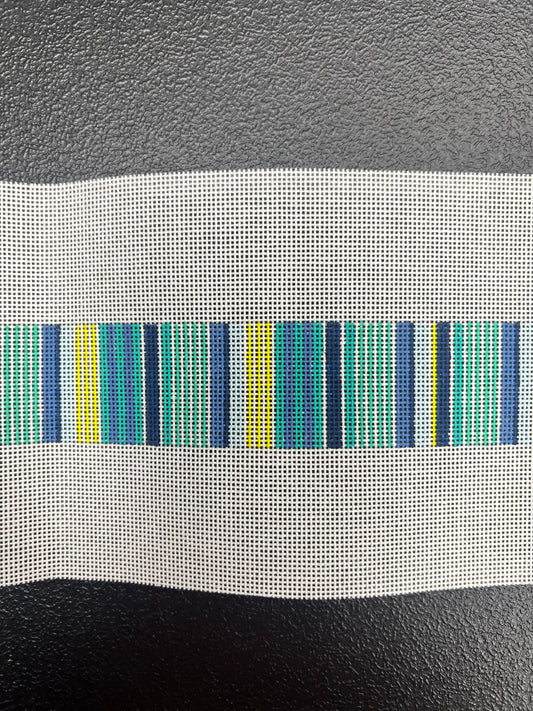 Candy Stripes Blue Yellow Green Belt Kristine Kingston