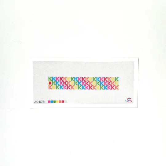 K Letter Key Fob Rainbow Jeni Sandberg