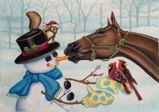Mountain and the Snowman Brenda Stofft Designs