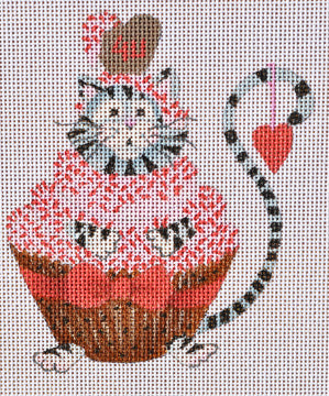 Danji Designs Valentine Cupcake Cat