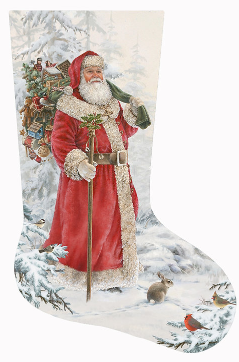 Wilderness Santa Stocking Victoria Whitson