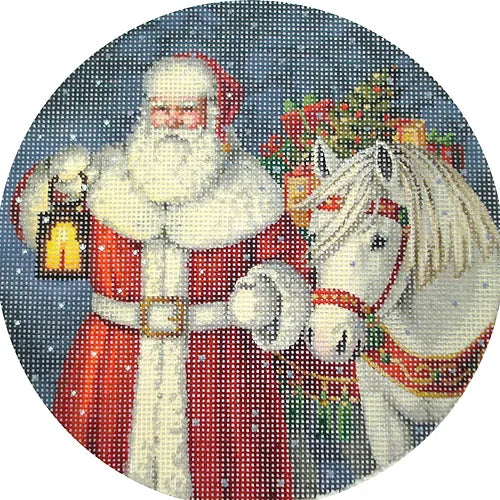 Santa w/ Horse and Present LGDOR202