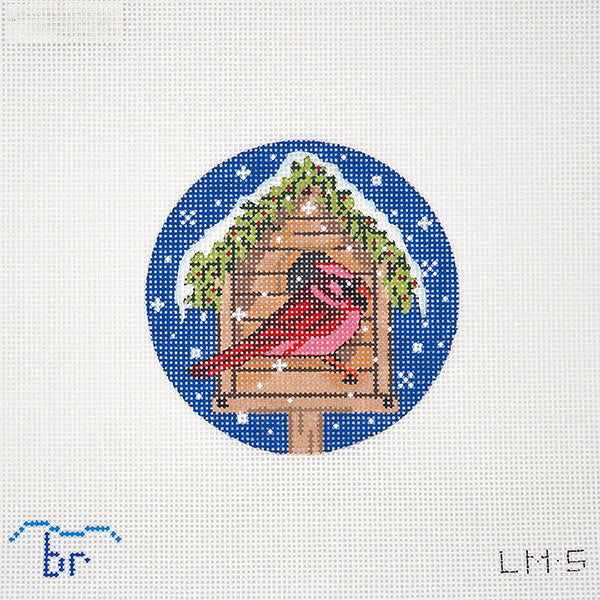Cardinal Birdhouse Blue Ridge Stitchery