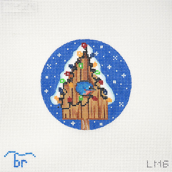 Bluebird Birdhouse Blue Ridge Stitchery