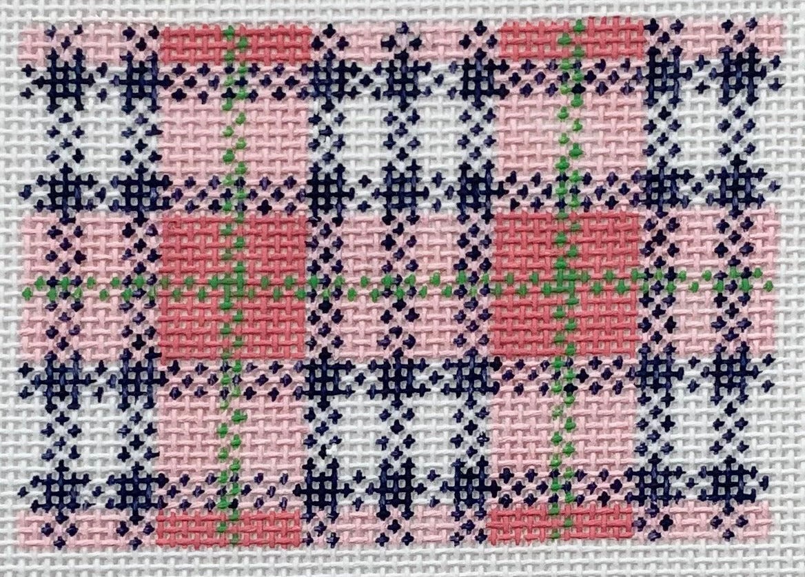 Pink Plaid, 3x2