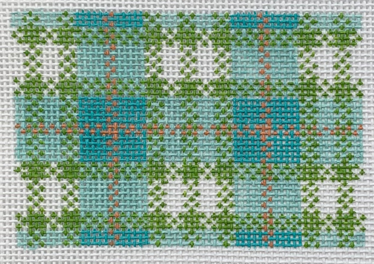 Turquoise Plaid, 3x2