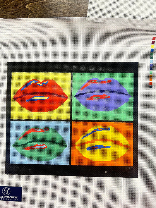 Warhol Lips Cabell Stitchery Consignment