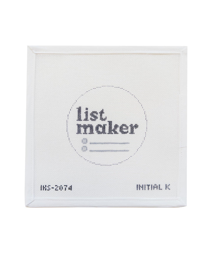 List Maker Ornament Initial K