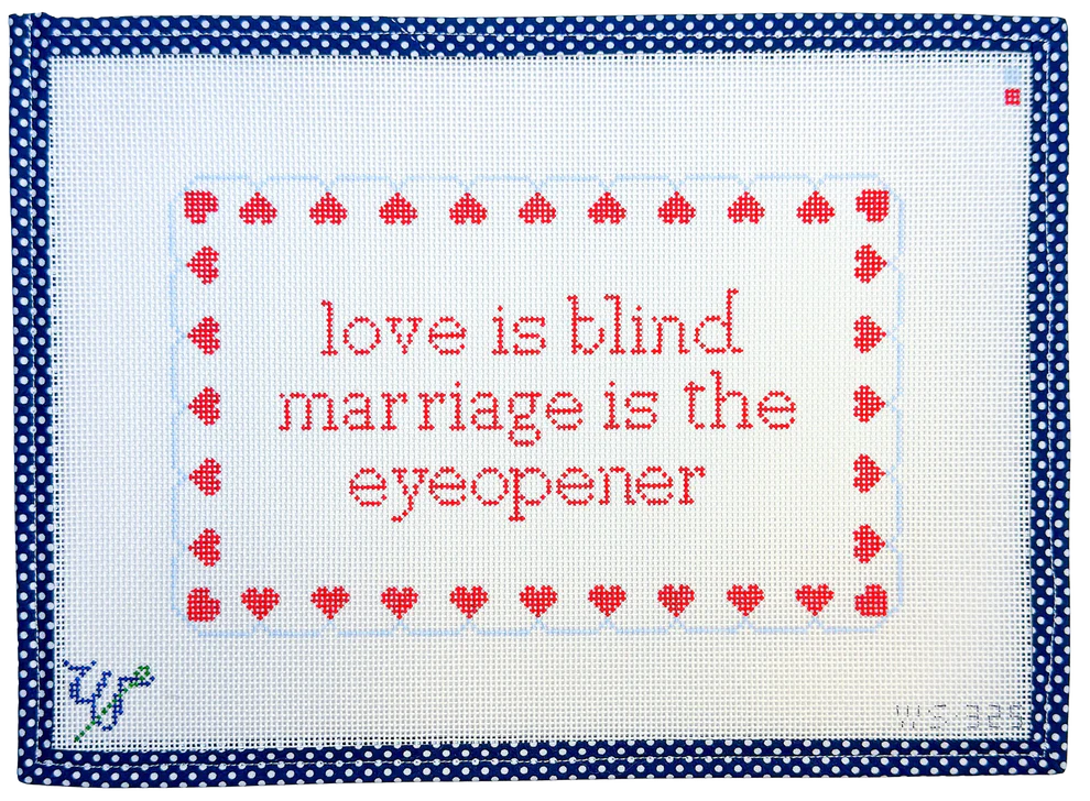 Love is Blind Wipstitch