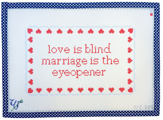 Love is Blind Wipstitch