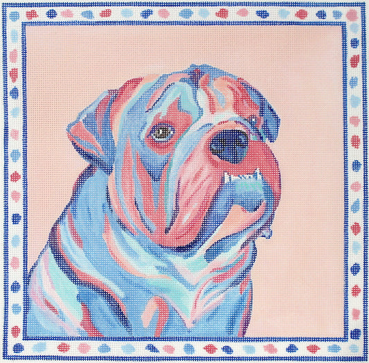 Bulldog with Spotted Border