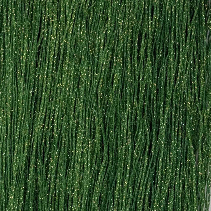 Christmas Green Metallic Soie Tissee MG-0452