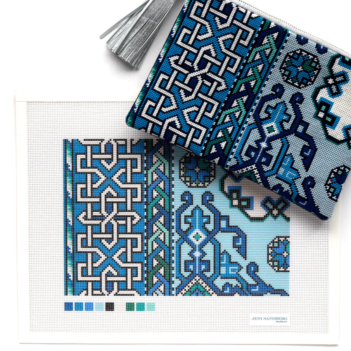 Holbein Clutch Needlepoint Canvas - Blue