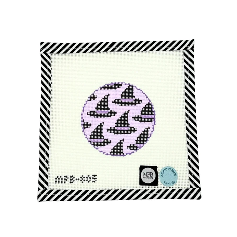 Witch Hat Round MPB Needlepoint