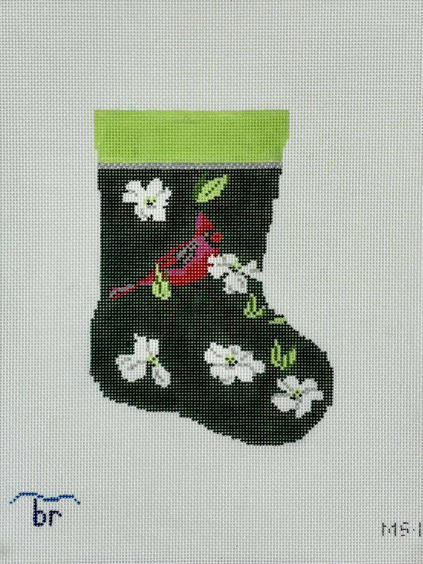 Cardinal & White Dogwood Blue Ridge Stitchery