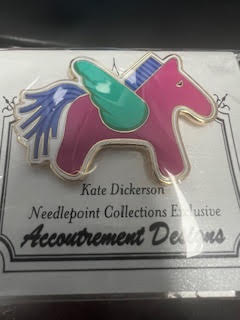 Magenta Hermes Inspired Pegasus Needle Minder