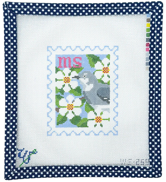 Mississippi Stamp Wipstitch