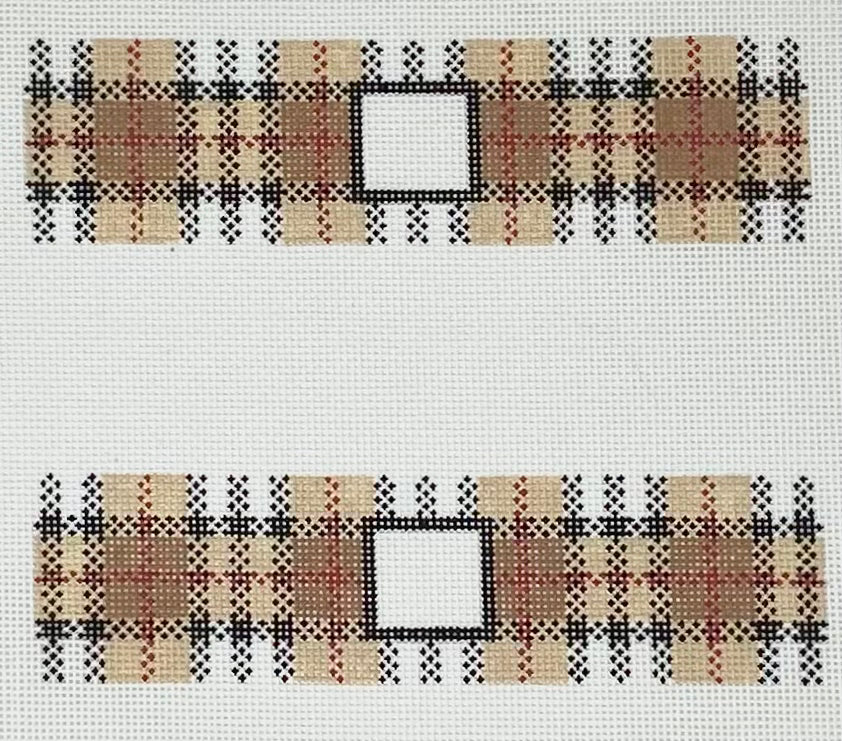 Brown Plaid (Reg. $45)-Napkin Rings, Bookmarks or Cuffs