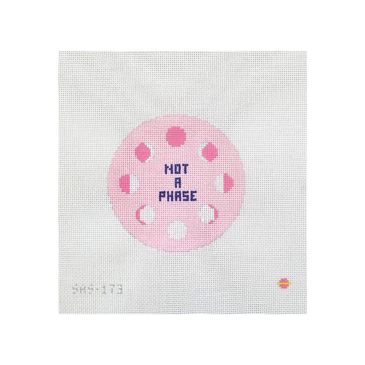 Not a Phase Pink Round Saturnalia Stitching