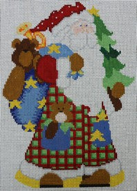 Santa with Plaid Coat 1355B