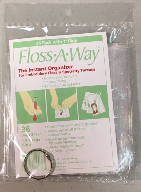 Floss-A-Way 36 Bags with 1" Ring NFL36