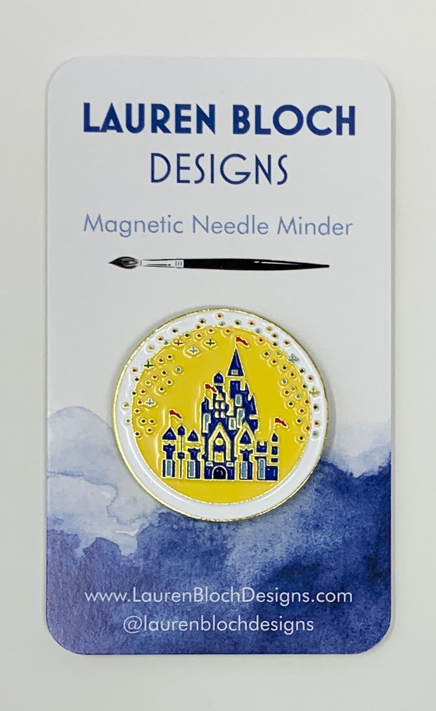 Needle Minder - Castle with Stars, Yellow
