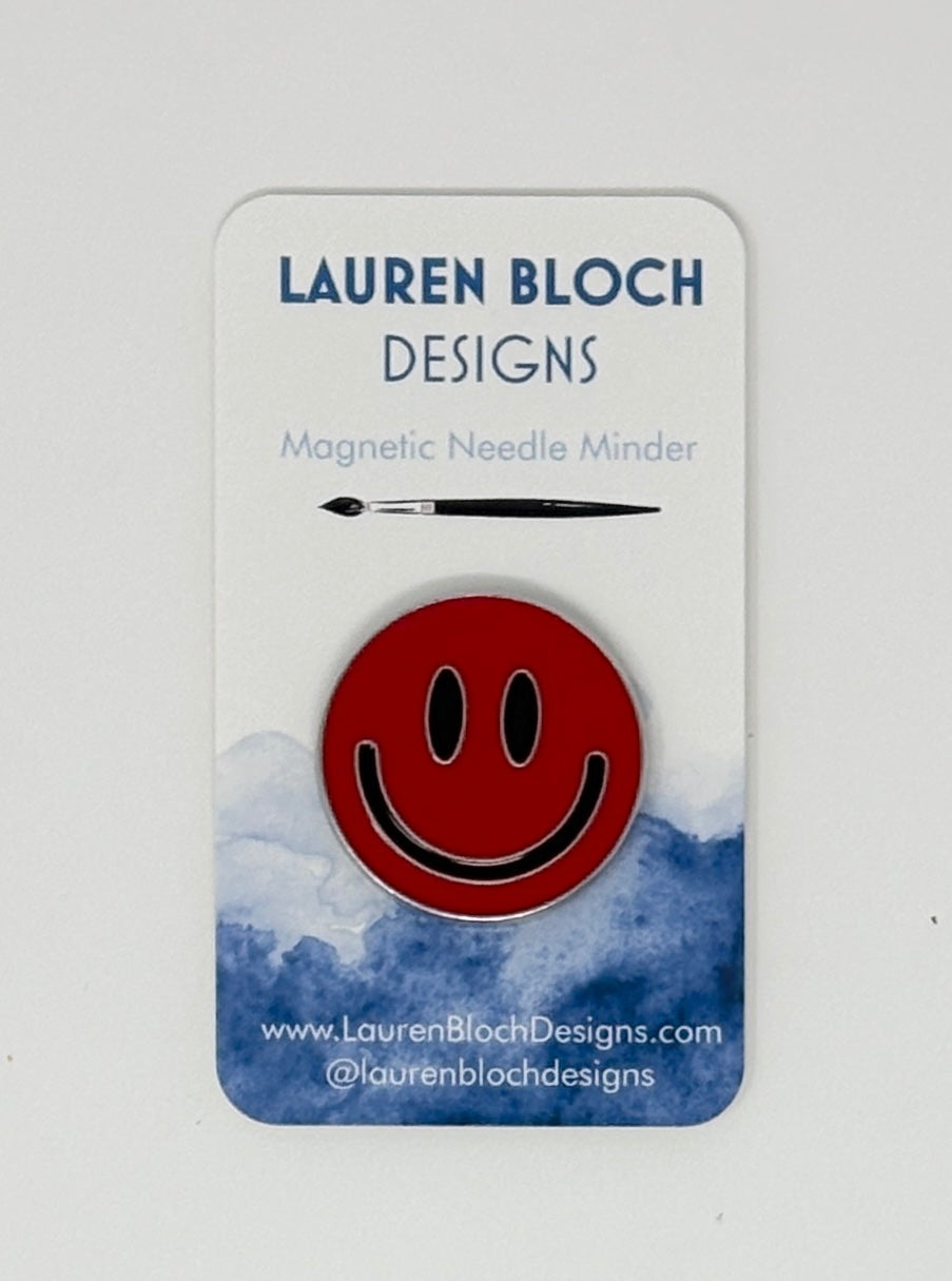 Needle Minder - Smiley Face, Red