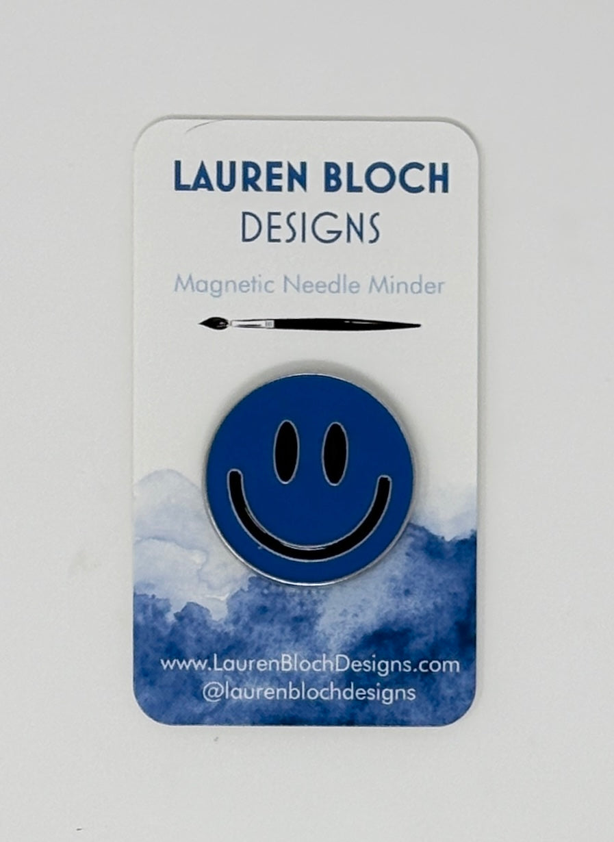 Needle Minder - Smiley Face, Dark Blue