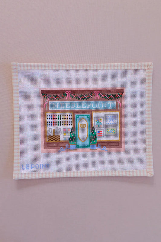 Christmas Village Needlepoint Shop Le Point Studio