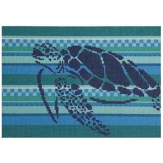 Sea Turtle Stencil Clutch Two Sisters