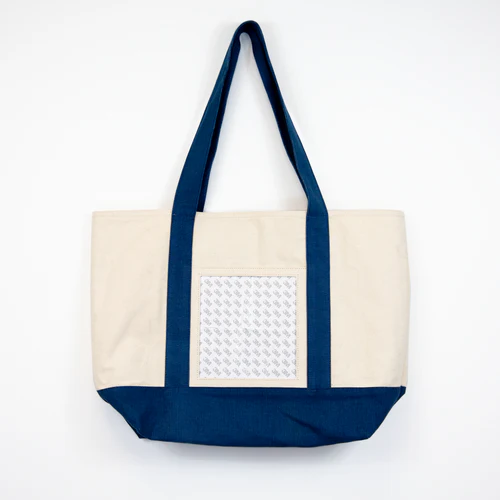 Canvas Tote Bag Navy Tilli Tomas