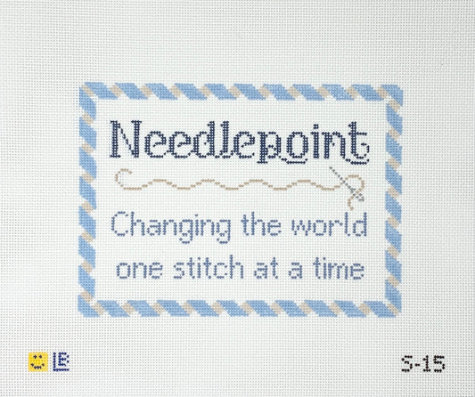 Needlepoint.......Changing the World Lauren Bloch