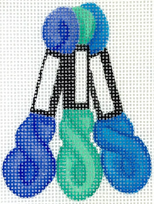Mini Bag Charms Blue Pepper Pot Kate Dickerson