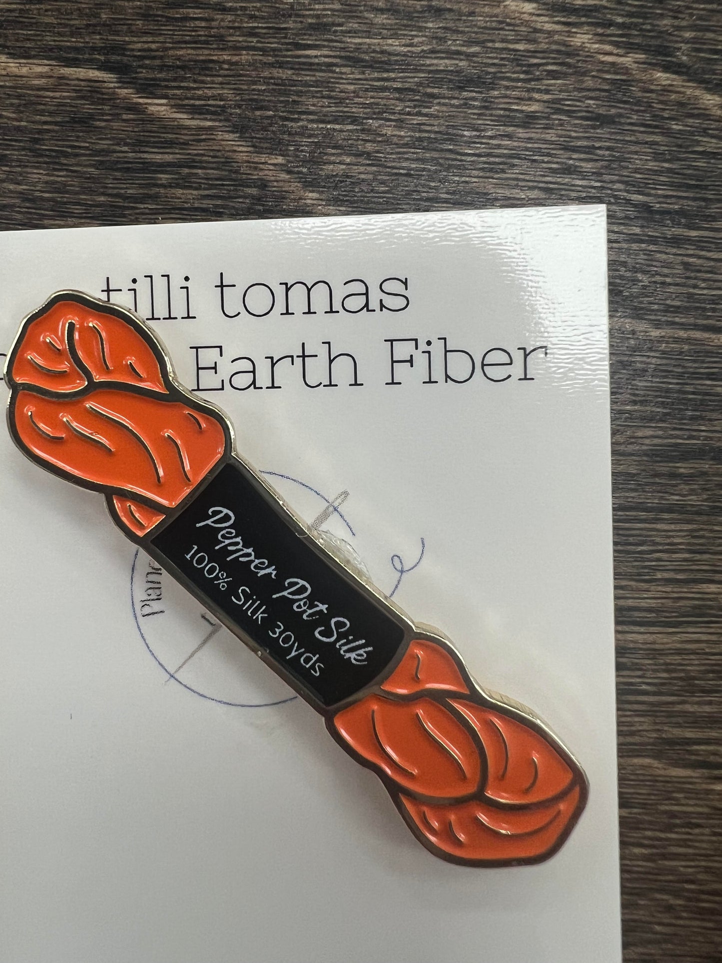 Orange Pepper Pot Needle Minder Tilli Tomas