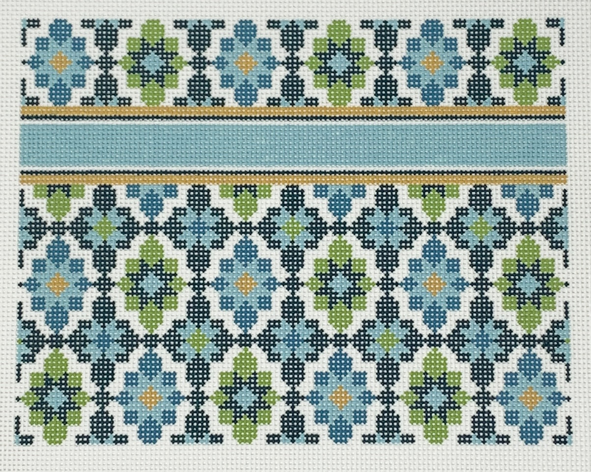 Portuguese Tiles Clutch-Turquoise, 13m