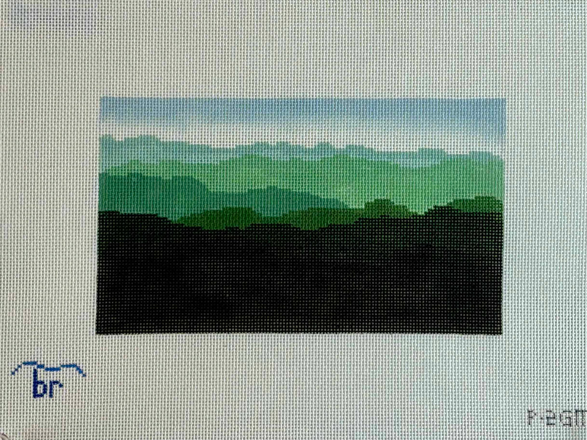 Green Mountains - large (on 13 mesh)