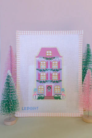 Christmas Village Purple Row House Le Point Studio