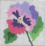 Pansy Coaster Purple Jean Smith