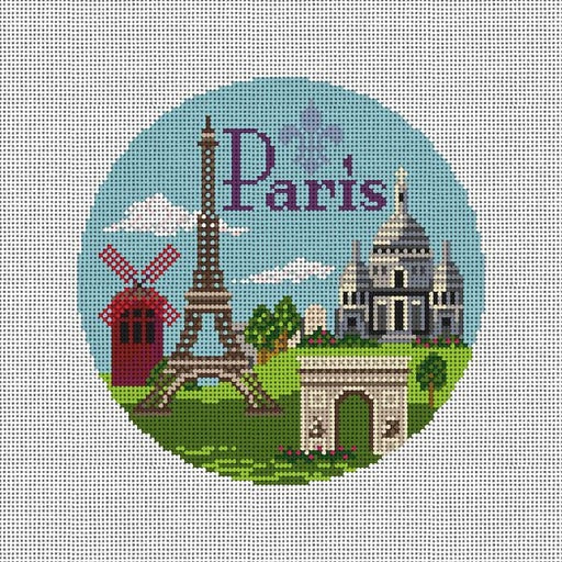 Paris Round Needlepaint 53417