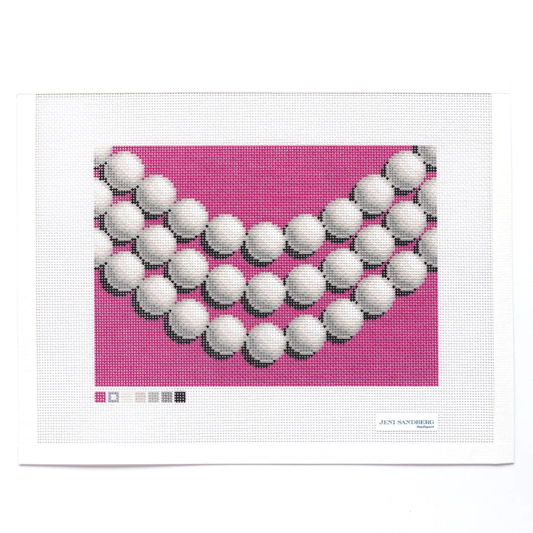 Pearl Clutch Canvas - Fuchsia JS105A