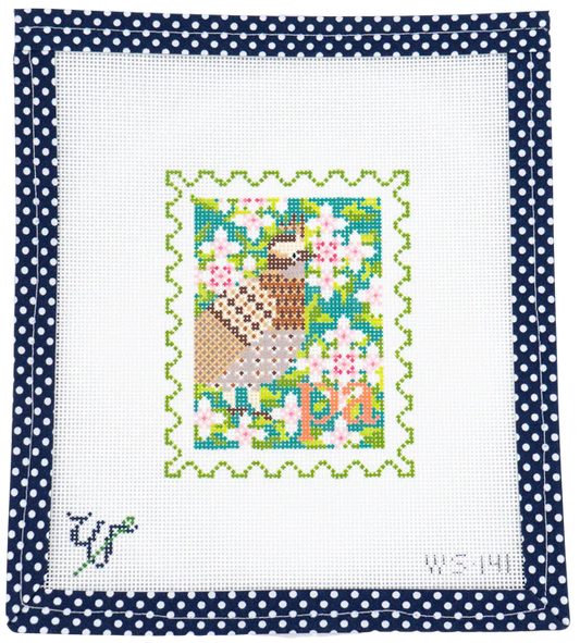 Pennsylvania Stamp Wipstitch