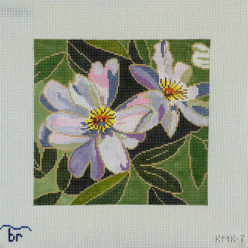 Peony in Lavender Blue Ridge Stitchery