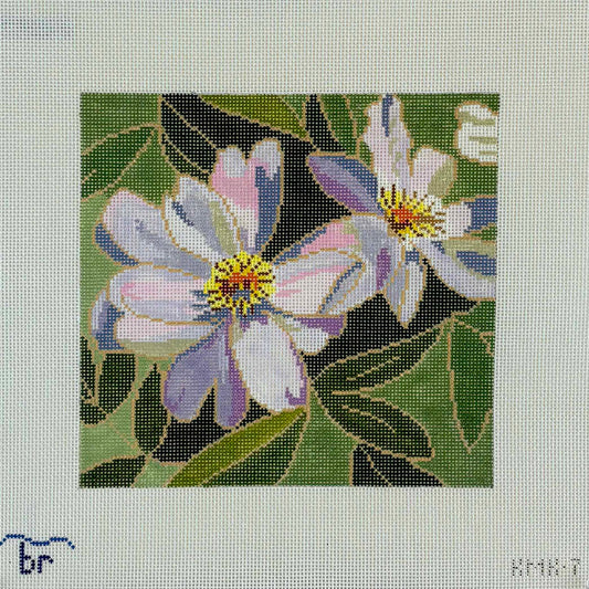 Peony in Lavender Blue Ridge Stitchery