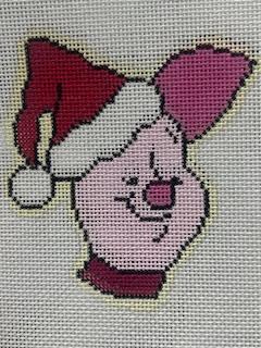 Piglet with Santa Hat Elm Tree