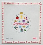 Princess Ornament The Book Canvas TBC-40